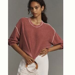 The Alani Cropped Cashmere Crew-Neck Jumper by Pilcro